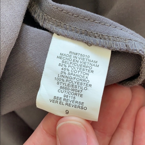 Silver Formal One Shoulder Dress (with Pockets) - Picture 7 of 8